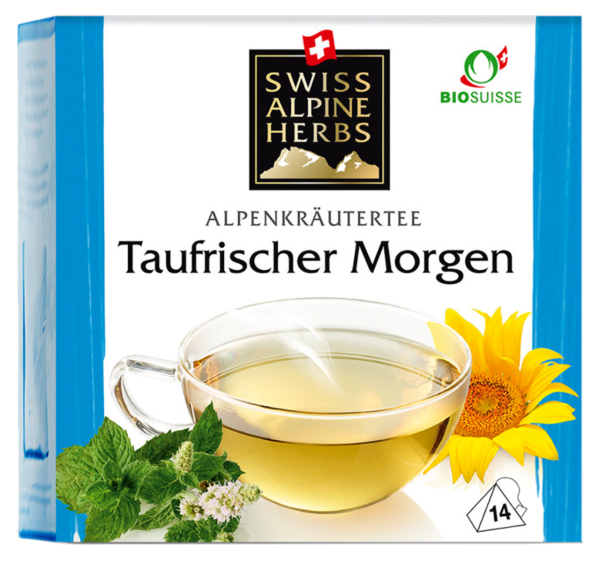 14 g Bio Tee Swiss Alpine Herbs Taufrischer Morgen